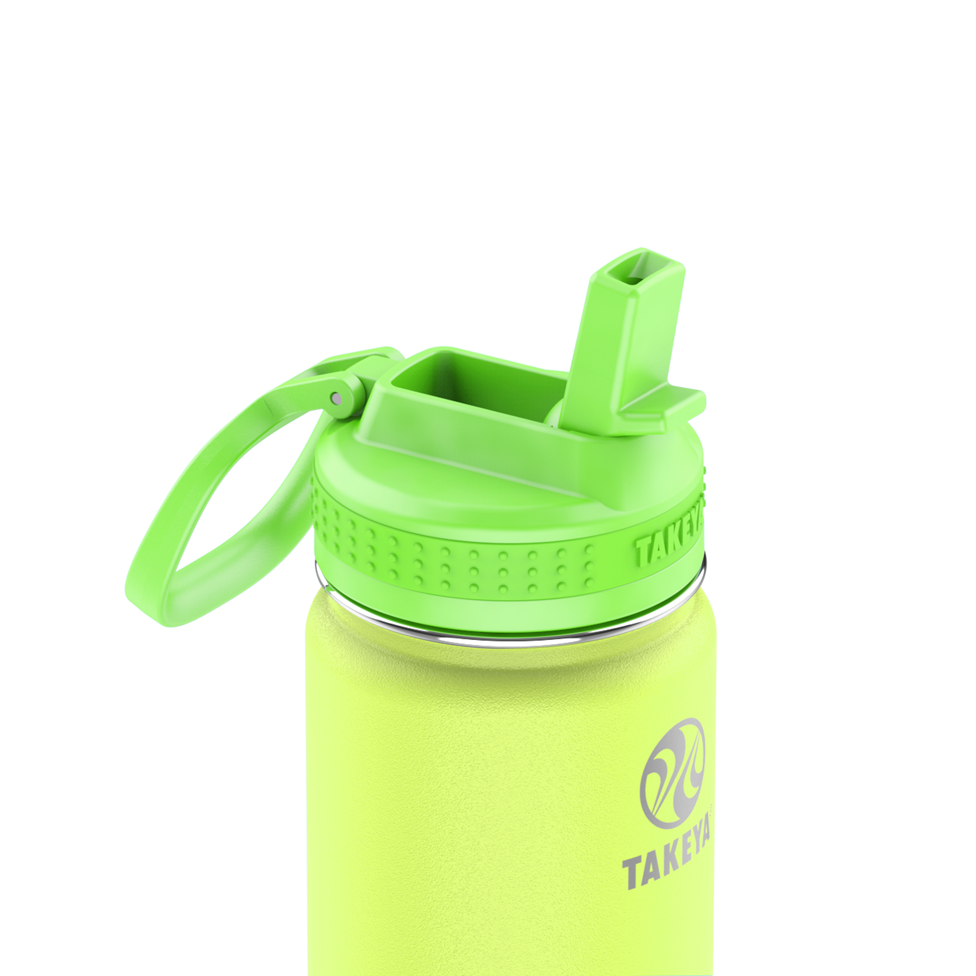 actives-kids-glow-in-the-dark-water-bottle-with-straw-lid-c8 51075-Actives-Kids-Straw-18-GID-LightningGreen-closeup.png